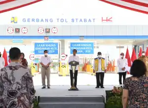Presiden Jokowi Resmikan Jalan Tol Binjai-Langsa Seksi I Binjai-Stabat