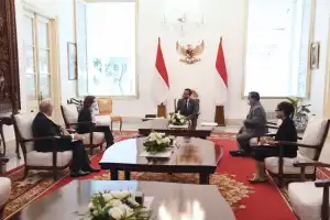Presiden Jokowi Jamu Menteri Angkatan Bersenjata Republik Prancis