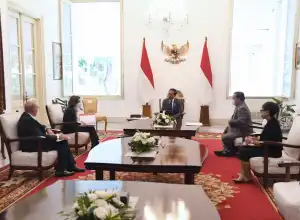 Presiden Jokowi Jamu Menteri Angkatan Bersenjata Republik Prancis