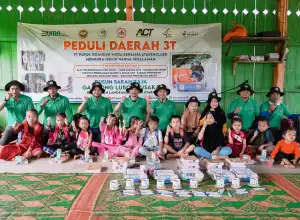 PT PIM Serahkan Bantuan di Daerah Terpencil Aceh Utara