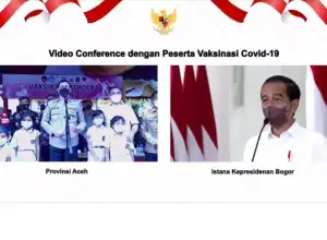 Presiden Dorong Aceh Terus Kejar Percepatan Vaksinasi Dosis Kedua