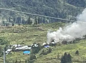 KKB kembali Lakukan Pembakaran Rumah Warga di Puncak