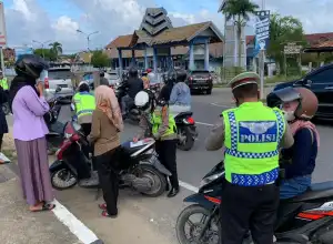 Puluhan Kendaraan Terjaring Razia di Kota Lhokseumawe