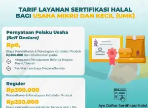 25.000 kuota bagi UMK yang ingin ajukan sertifikasi halal telah dibuka