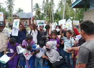 Yayasan Geutayoe Beri Edukasi Kepada Pengungsi Rohingya di Bireuen