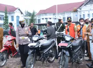 Kendaraan Dinas Pejabat Hingga Reje Kampung di Bener Meriah di Razia