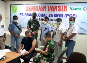 300 Pekerja PT PGE Ikut Serbuan Vaksinasi