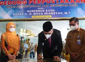 Gedung Pustaka Wilayah Aceh Diresmikan Gubernur Aceh