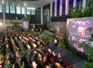 Tarian Ratoh Jaroe dan Rapa’i Geleng Meriahkan Pembukaan Muktamar IDI XXXI