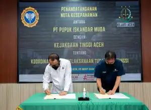 PT PIM Teken MoU dengan Kejati Aceh, Ini Tujuannya