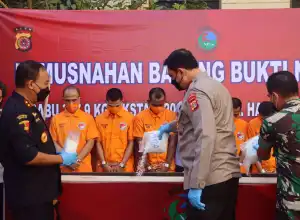 Polda Aceh Musnahkan 357 Kilogram Sabu dan 206.638 Butir Ekstasi