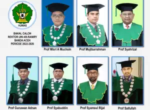 7 Profesor Resmi Daftar sebagai Calon Rektor UIN Ar-Raniry