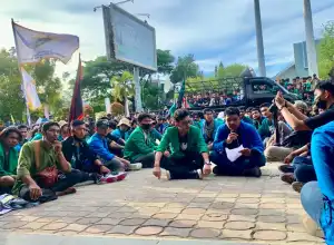 Ini 9 Tuntutan Mahasiswa saat Demo 11 April di Kantor DPR Aceh
