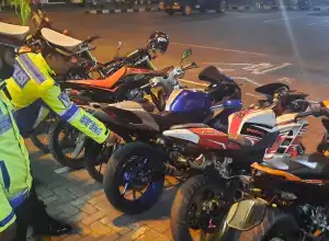 Satlantas Polresta Banda Aceh Kembali Amankan Belasan Motor Berknalpot Brong
