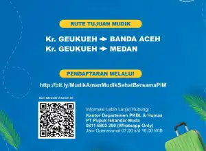 Ayok Daftar Buruan, PT PIM Gelar Mudik Gratis Lebaran 2022