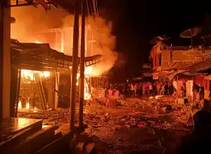 Akibat Korsleting Listrik, Dua Rumah Warga di Bener Meriah Hangus Terbakar