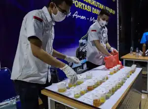 Minimalisir Kecelakaan, BNN Aceh Lakukan Tes Urine Supir Kendaraan Umum