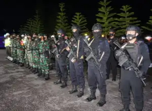 Kapolres Beserta Dandim Bener Meriah Pimpin Apel Patroli Gabungan