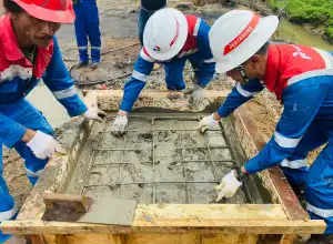 Pertamina EP Rantau Field dan KSO ATKE Tutup Sumur Ilegal di Ranto Pereulak