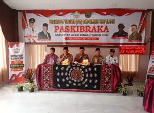 Bupati Aceh Tengah Buka TOT Paskibraka