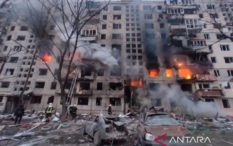 Ibu Kota Ukraina Kembali Diguncang Ledakan