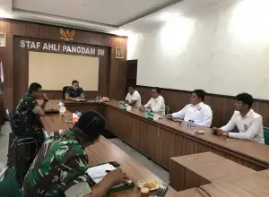 Bahas Ekonomi Kepemudaan, DPD Pospera Aceh Temui Kodam IM