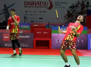 Fajar/Rian Raih Juara Indonesia Masters 2022
