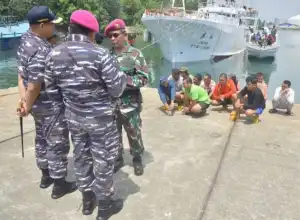 TNI AL Tangkap Kapal Nelayan Taiwan di Perairan Lhokseumawe