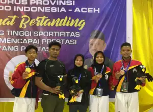 Taekwondo Bener Meriah Raih 1 Emas 2 Perunggu di POPDA Ke-16