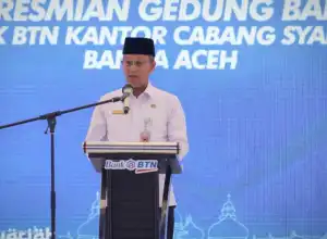 Gubernur Aceh Resmikan Gedung Baru KCP BTN Syariah Banda Aceh