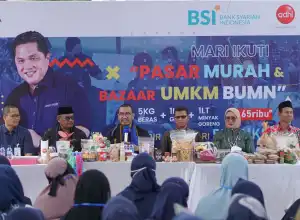 BSI Konsisten Dukung Usaha Lokal Via Pasar Rakyat UMKM BUMN di Langsa