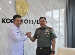 Haili Yoga Silaturahmi Dengan Danrem 011/Lilawangsa Lhokseumawe