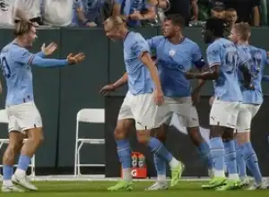 Haaland Cetak Gol Debut saat Man City Tekuk Bayern Munchen 1-0