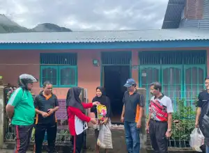Sambut HDKD 2022, Rutan Kelas IIB Tapaktuan Bagikan Sembako di Desa Terpencil