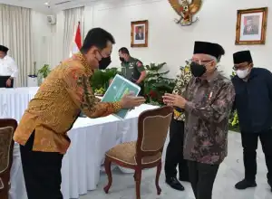 Pj Gubenur Aceh Sampaikan Penguatan Penanganan Stunting di Aceh kepada Wapres
