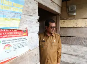 Pj Aceh Utara Tinjau Rumah Tidak Layak Huni
