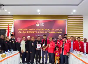 Di Hari Ketujuh, Parlok Aceh Resmi Mendaftar Calon Peserta Pemilu 2024