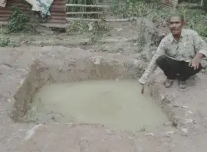 Balita Ditemukan Meninggal Didalam Septic Tank di Aceh Timur