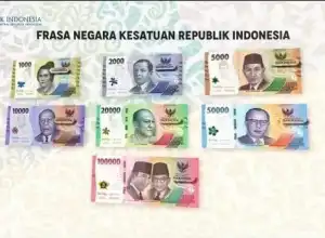 BI Luncurkan Tujuh Pecahan Uang Rupiah Kertas Baru Tahun Emisi 2022