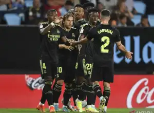 Gol Sensasional Modric Warnai Kemenngan 4-1 Madrid atas Celta
