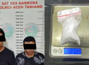 Edarkan Sabu, Dua Warga Sumut Diringkus di Aceh Tamiang