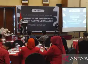 KPK Berikan Pembekalan Nilai Antikorupsi kepada Parpol Lokal di Aceh