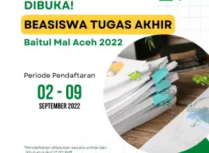 Baitul Mal Aceh Buka Bantuan Bagi Mustahik Tugas Akhir Tahun 2022