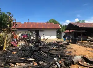 Dapur Nenek Zainab di Gampong Punie Aceh Besar Ludes Terbakar