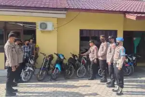 11 Motor Berknalpot Brong di Aceh Timur Diamankan Polisi