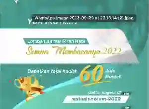 Sambut Maulid Nabi, Majalah Mata Air Gelar Lomba Baca Sirah Rasulullah