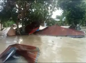 Satu Unit Rumah di Aceh Utara Terseret Arus Banjir 