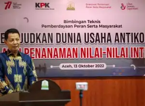 KPK Adakan Bimtek Dunia Usaha Anti Korupsi di Aceh