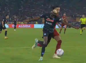 Napoli Menang tipis 1-0 vs AS Roma atas Tendangan Gol Victor Osimhen