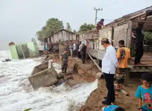 26 Rumah di Aceh Utara Rusak Akibat Abrasi